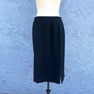 Vintage Escada Pencil Skirt in Large Waist 30 in. Black Closet Staple